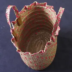 زنبیل تسمه بافی طرحM013