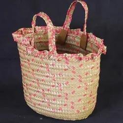 زنبیل تسمه بافی طرحM013