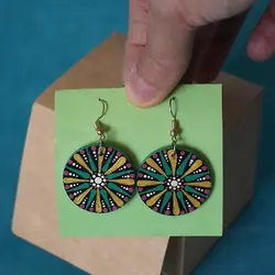 گوشواره نقطه کوبی|MK016