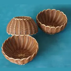 سبد حصیری سه تیکه گرد|MC04