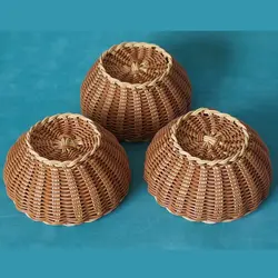 سبد حصیری سه تیکه گرد|MC04