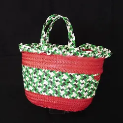 زنبیل حصیری تاروپودی|M014