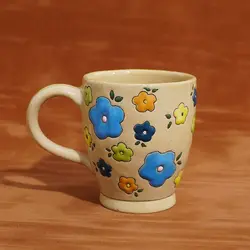 لیوان دسته دار میناکاری|M031