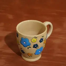 لیوان دسته دار میناکاری|M031