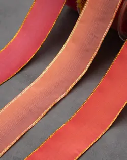 روبان با سیم طلایی و صدفی  (رول ۲۵ متری)