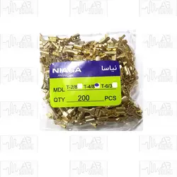 سرسیم برنجی سوکتی ریز 200 عددی مدل T-4/8