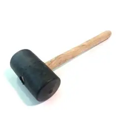 چکش لاستیکی دسته چوبی