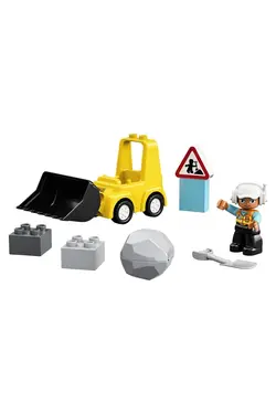 ® DUPLO® Construction Buldozer 10930 – اسباب بازی ساختمانی کاربردی برای کودکان 2 سال و بالاتر (10 قطعه) لگو     LEGO RS-L-10930