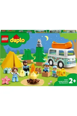 DUPLO Town Family Caravan Adventure 10946 – مجموعه ساختمانی خلاقانه اسباب بازی با موضوع کمپینگ (30 قطعه) لگو     LEGO RS-L-10946