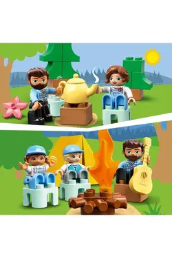 DUPLO Town Family Caravan Adventure 10946 – مجموعه ساختمانی خلاقانه اسباب بازی با موضوع کمپینگ (30 قطعه) لگو     LEGO RS-L-10946