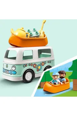 DUPLO Town Family Caravan Adventure 10946 – مجموعه ساختمانی خلاقانه اسباب بازی با موضوع کمپینگ (30 قطعه) لگو     LEGO RS-L-10946