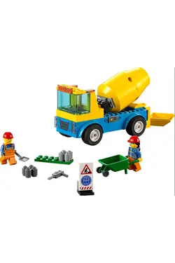 میکسر بتن شهری کامیون میکسر سیمان لگو     LEGO 60325