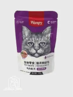 پوچ گربه ونپی با طعم مرغ و سبزیجات وزن 80gr