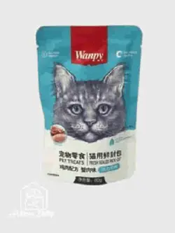 پوچ گربه ونپی مدل Crab & Chicken وزن 80gr