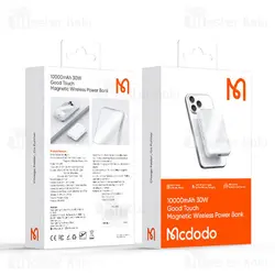 پاوربانک وایرلس 10000 مگنتی مک دودو Mcdodo MC-5931 توان 30 واتMcdodo MC-5931 Power Bank 10000 mAh