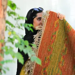 گلیم مدرن طرح دار