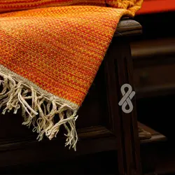 گلیم مدرن نارنجی زرد
