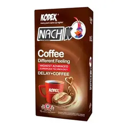 کاندوم تاخیری ناچ کدکس قهوه COFEE بسته 12 عددی