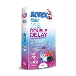 کاندوم کدکس تاخیری خنک کننده ICE DOUBLE DELAY بسته 10 عددی