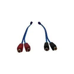 کابل تبدیل 2 فیش ماده به 1 نری RCA به آمپلی فایر