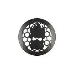 قاب میدرنج چوبی طرح جمجمه با ماسک شیمیایی 6 اینچ رسا