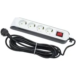 پریز سیار 4 خانه ارتدار با کابل 5 متری پارت