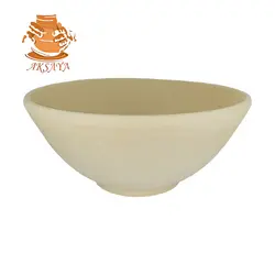 پیاله سفالی خام مدل ترشی خوری