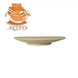 ست فنجان و نعلبکی سفالی خام