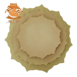 بشقاب دیوارکوب سفالی خام مدل ستاره