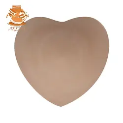 بشقاب دیوارکوب سفالی خام مدل قلب