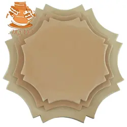 بشقاب دیوارکوب سفالی خام مدل هشت وجهی