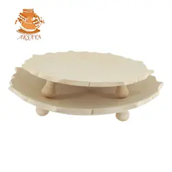 شیرینی خوری سفالی مدل خورشیدی قطر 20