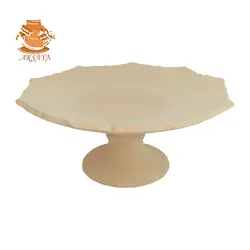 شیرینی خوری سفالی مدل کمانی قطر 25 سانتی متر