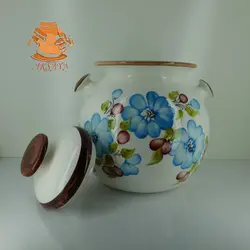 ظرف دیزی سفالی طرح شکوفه مدل ۶ نفره