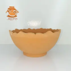 پیاله ماست خوری سفالی مدل لب کمانی