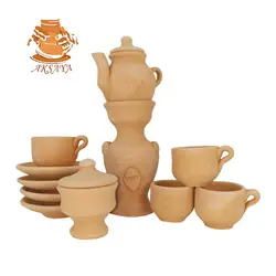 سرویس ۱۳ پارچه چای خوری سفالی