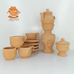 سرویس ۱۳ پارچه چای خوری سفالی