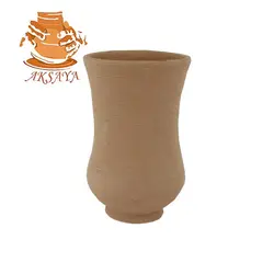 ست استکان و نعلبکی سفالی خام مدل شاه عباسی