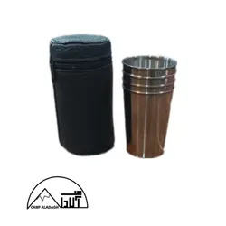 لیوان استیل مجموعه 4عددی(لیوان استیل کاور دار/شناسه محصول:3315)
