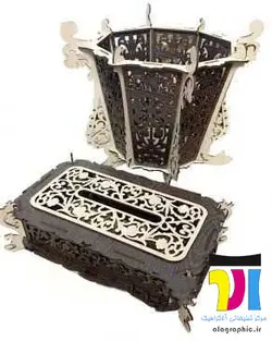 ست سطل زباله و جعبه دستمال کاغذی