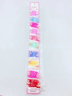 گیره مو انبری کارتی طرح گل دکمه رنگی سی عددی