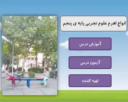 لایه باز استوری لاین علوم پایه پنجم انواع اهرم | قابل ویرایش