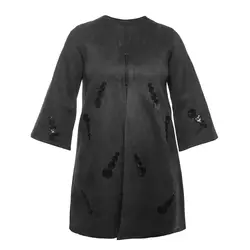 مانتو سوییت یقه گرد پولک دوزی  کدTT607003