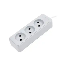 سه خانه پارت الکتریک  با کابل 5 متر مدل شهاب بدون کلید و ارت