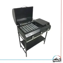 باربیکیو ذغالی و گازی بغل شعله دار 70 سانت
