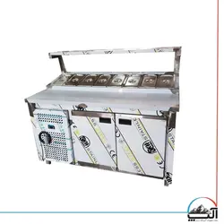 تاپینگ پیتزا ۱۲۰ سانتی با رویه استیل
