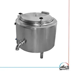 دیگ چلوپز گازسوز دوجداره تمام استیل 360 لیتری