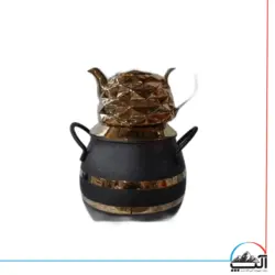 کتری قوری استیل رنگی طلایی کد 5