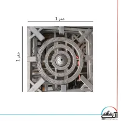 اجاق پلوپز چهار شعله کوره دار 1متر*1متر