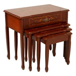 میز عسلی آلوارس مدل ارکیده معرق چهار تکه کد MA02